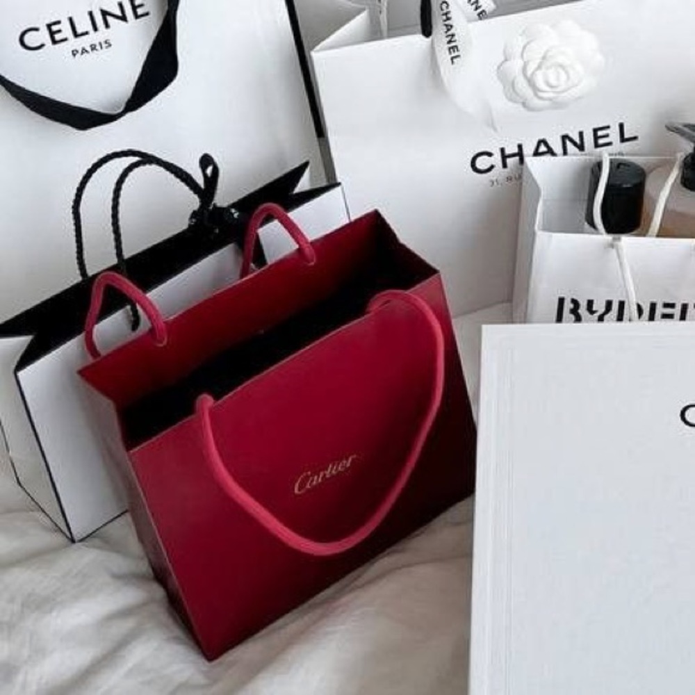 Cartier bracelet gift shopping bag